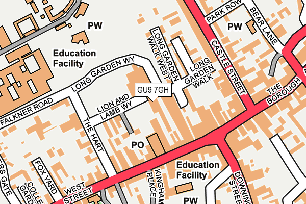 GU9 7GH map - OS OpenMap – Local (Ordnance Survey) GU9 7GH map - OS OpenMap – Local (Ordnance Survey)