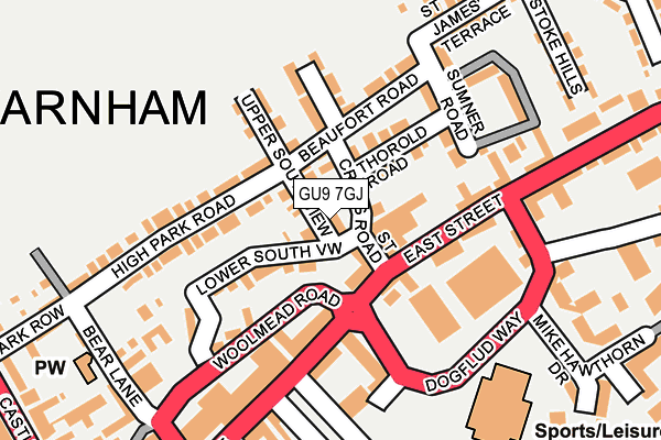 GU9 7GJ map - OS OpenMap – Local (Ordnance Survey) GU9 7GJ map - OS OpenMap – Local (Ordnance Survey)