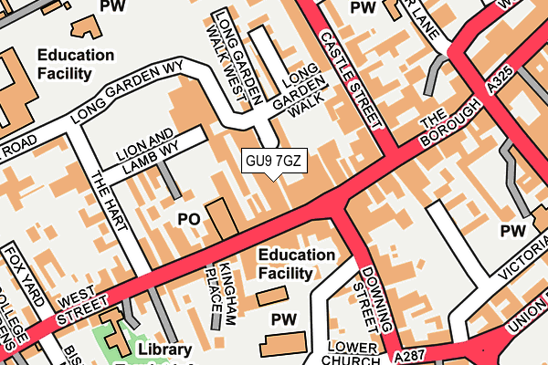 GU9 7GZ map - OS OpenMap – Local (Ordnance Survey) GU9 7GZ map - OS OpenMap – Local (Ordnance Survey)