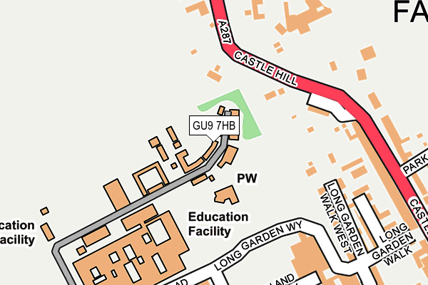 GU9 7HB map - OS OpenMap – Local (Ordnance Survey) GU9 7HB map - OS OpenMap – Local (Ordnance Survey)
