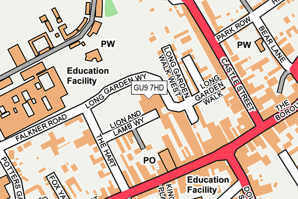 GU9 7HD map - OS OpenMap – Local (Ordnance Survey) GU9 7HD map - OS OpenMap – Local (Ordnance Survey)