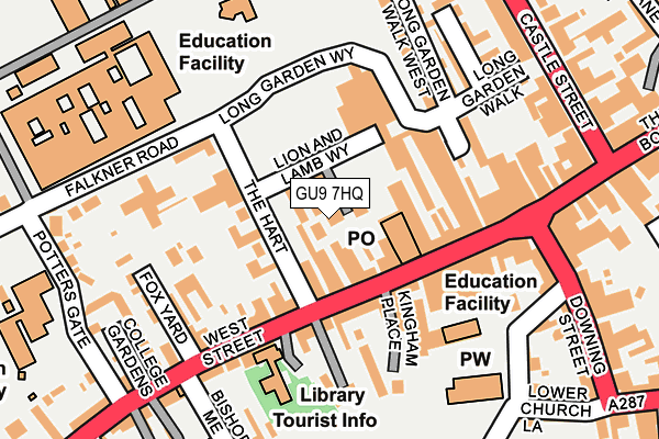 GU9 7HQ map - OS OpenMap – Local (Ordnance Survey)