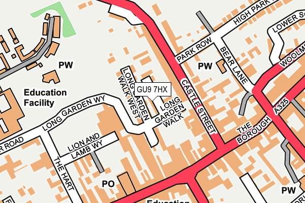 GU9 7HX map - OS OpenMap – Local (Ordnance Survey) GU9 7HX map - OS OpenMap – Local (Ordnance Survey)