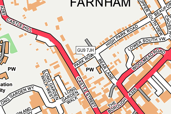 GU9 7JH map - OS OpenMap – Local (Ordnance Survey) GU9 7JH map - OS OpenMap – Local (Ordnance Survey)