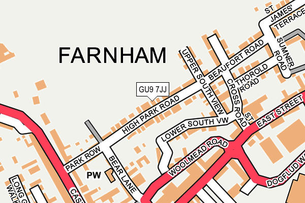 GU9 7JJ map - OS OpenMap – Local (Ordnance Survey) GU9 7JJ map - OS OpenMap – Local (Ordnance Survey)