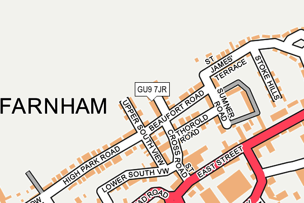 GU9 7JR map - OS OpenMap – Local (Ordnance Survey) GU9 7JR map - OS OpenMap – Local (Ordnance Survey)