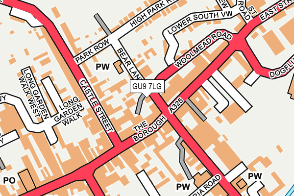 GU9 7LG map - OS OpenMap – Local (Ordnance Survey) GU9 7LG map - OS OpenMap – Local (Ordnance Survey)