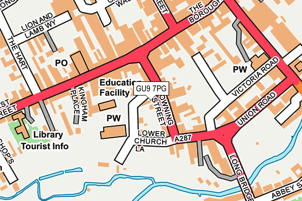 GU9 7PG map - OS OpenMap – Local (Ordnance Survey) GU9 7PG map - OS OpenMap – Local (Ordnance Survey)