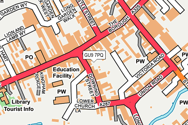 GU9 7PQ map - OS OpenMap – Local (Ordnance Survey) GU9 7PQ map - OS OpenMap – Local (Ordnance Survey)