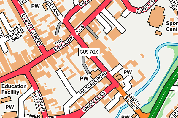 GU9 7QX map - OS OpenMap – Local (Ordnance Survey) GU9 7QX map - OS OpenMap – Local (Ordnance Survey)
