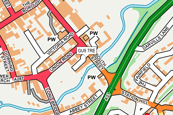GU9 7RE map - OS OpenMap – Local (Ordnance Survey) GU9 7RE map - OS OpenMap – Local (Ordnance Survey)