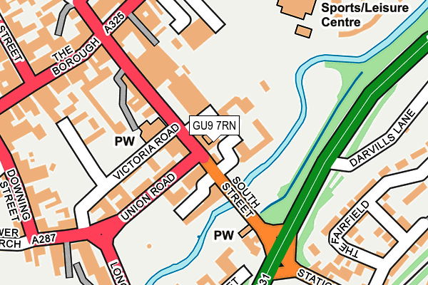 GU9 7RN map - OS OpenMap – Local (Ordnance Survey) GU9 7RN map - OS OpenMap – Local (Ordnance Survey)
