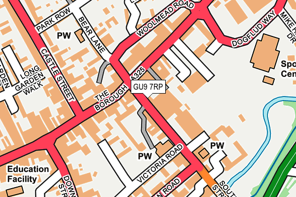 GU9 7RP map - OS OpenMap – Local (Ordnance Survey) GU9 7RP map - OS OpenMap – Local (Ordnance Survey)
