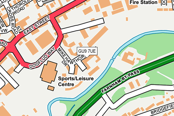 GU9 7UE map - OS OpenMap – Local (Ordnance Survey) GU9 7UE map - OS OpenMap – Local (Ordnance Survey)