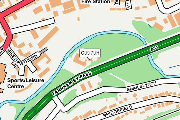 GU9 7UH map - OS OpenMap – Local (Ordnance Survey) GU9 7UH map - OS OpenMap – Local (Ordnance Survey)