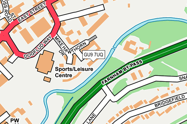 GU9 7UQ map - OS OpenMap – Local (Ordnance Survey) GU9 7UQ map - OS OpenMap – Local (Ordnance Survey)