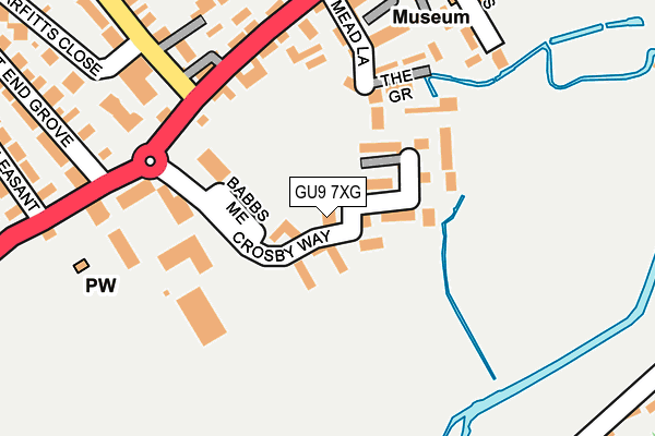 GU9 7XG map - OS OpenMap – Local (Ordnance Survey) GU9 7XG map - OS OpenMap – Local (Ordnance Survey)