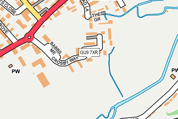GU9 7XR map - OS OpenMap – Local (Ordnance Survey) GU9 7XR map - OS OpenMap – Local (Ordnance Survey)
