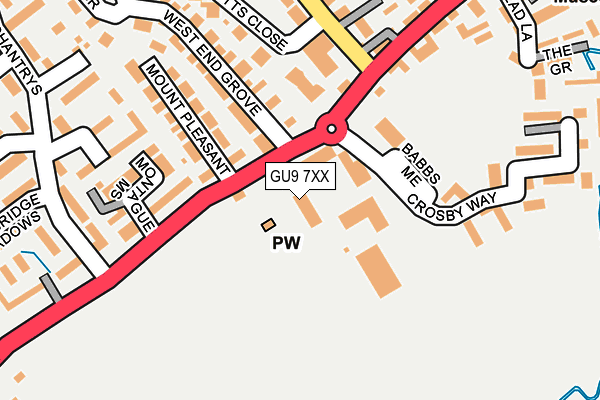 GU9 7XX map - OS OpenMap – Local (Ordnance Survey) GU9 7XX map - OS OpenMap – Local (Ordnance Survey)