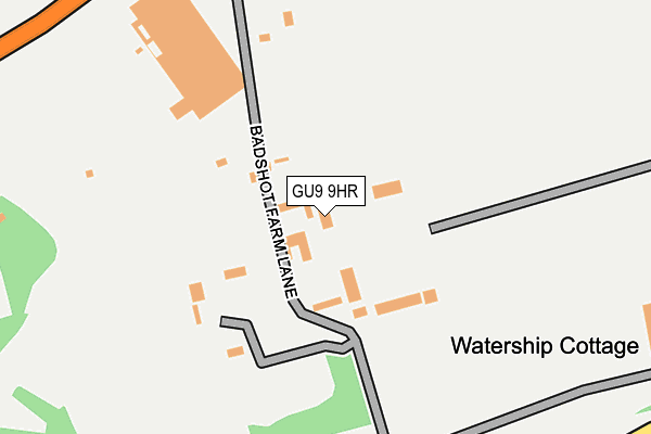 GU9 9HR map - OS OpenMap – Local (Ordnance Survey) GU9 9HR map - OS OpenMap – Local (Ordnance Survey)
