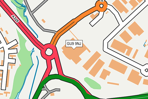GU9 9NJ map - OS OpenMap – Local (Ordnance Survey) GU9 9NJ map - OS OpenMap – Local (Ordnance Survey)