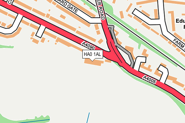 HA0 1AL map - OS OpenMap – Local (Ordnance Survey) HA0 1AL map - OS OpenMap – Local (Ordnance Survey)