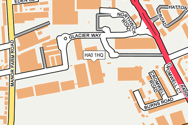 HA0 1HQ map - OS OpenMap – Local (Ordnance Survey) HA0 1HQ map - OS OpenMap – Local (Ordnance Survey)