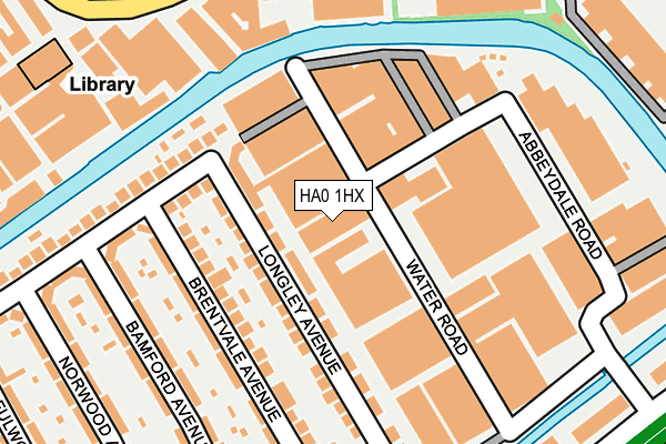HA0 1HX map - OS OpenMap – Local (Ordnance Survey) HA0 1HX map - OS OpenMap – Local (Ordnance Survey)