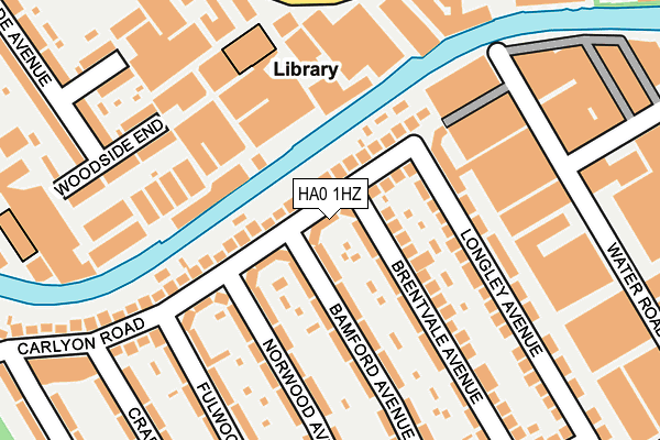 HA0 1HZ map - OS OpenMap – Local (Ordnance Survey) HA0 1HZ map - OS OpenMap – Local (Ordnance Survey)