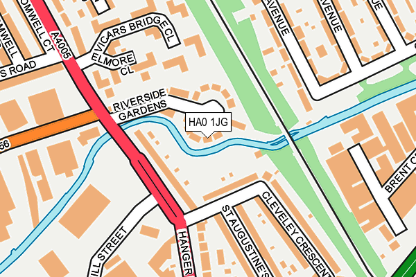 HA0 1JG map - OS OpenMap – Local (Ordnance Survey) HA0 1JG map - OS OpenMap – Local (Ordnance Survey)