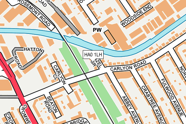 HA0 1LH map - OS OpenMap – Local (Ordnance Survey) HA0 1LH map - OS OpenMap – Local (Ordnance Survey)