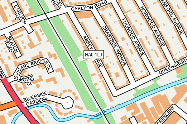 HA0 1LJ map - OS OpenMap – Local (Ordnance Survey) HA0 1LJ map - OS OpenMap – Local (Ordnance Survey)