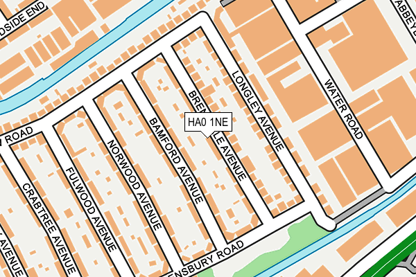 HA0 1NE map - OS OpenMap – Local (Ordnance Survey) HA0 1NE map - OS OpenMap – Local (Ordnance Survey)