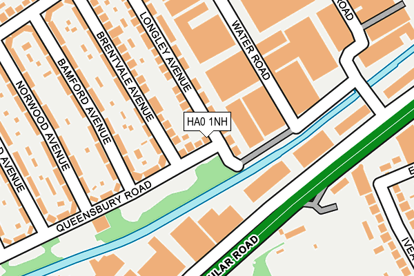 HA0 1NH map - OS OpenMap – Local (Ordnance Survey) HA0 1NH map - OS OpenMap – Local (Ordnance Survey)