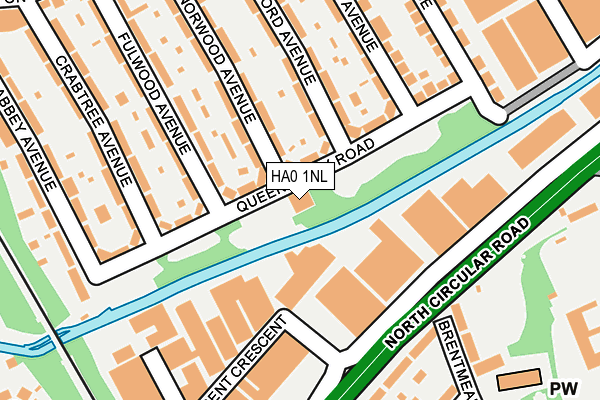 HA0 1NL map - OS OpenMap – Local (Ordnance Survey) HA0 1NL map - OS OpenMap – Local (Ordnance Survey)