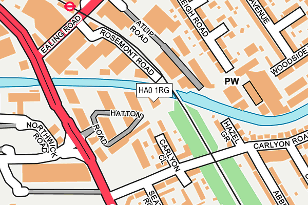 HA0 1RG map - OS OpenMap – Local (Ordnance Survey) HA0 1RG map - OS OpenMap – Local (Ordnance Survey)