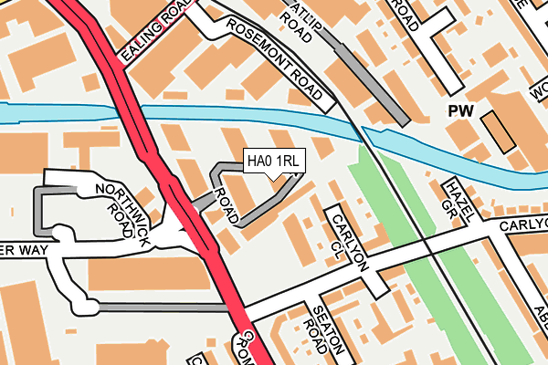 HA0 1RL map - OS OpenMap – Local (Ordnance Survey) HA0 1RL map - OS OpenMap – Local (Ordnance Survey)