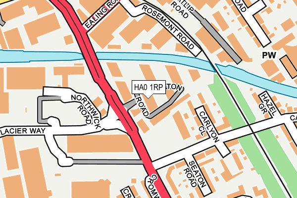 HA0 1RP map - OS OpenMap – Local (Ordnance Survey) HA0 1RP map - OS OpenMap – Local (Ordnance Survey)