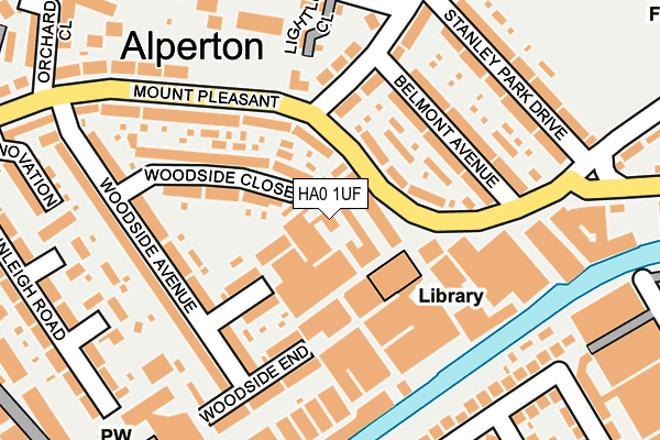HA0 1UF map - OS OpenMap – Local (Ordnance Survey) HA0 1UF map - OS OpenMap – Local (Ordnance Survey)