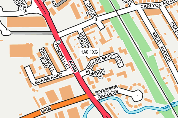 HA0 1XG map - OS OpenMap – Local (Ordnance Survey) HA0 1XG map - OS OpenMap – Local (Ordnance Survey)