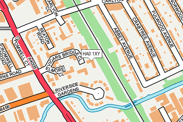 HA0 1XY map - OS OpenMap – Local (Ordnance Survey) HA0 1XY map - OS OpenMap – Local (Ordnance Survey)