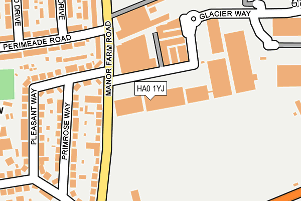 HA0 1YJ map - OS OpenMap – Local (Ordnance Survey) HA0 1YJ map - OS OpenMap – Local (Ordnance Survey)