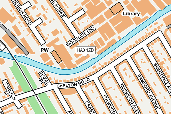 HA0 1ZD map - OS OpenMap – Local (Ordnance Survey) HA0 1ZD map - OS OpenMap – Local (Ordnance Survey)