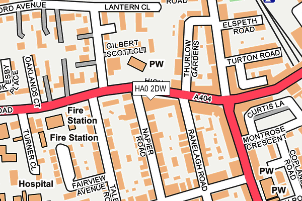 HA0 2DW map - OS OpenMap – Local (Ordnance Survey) HA0 2DW map - OS OpenMap – Local (Ordnance Survey)