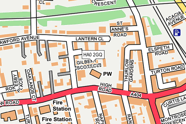 HA0 2GQ map - OS OpenMap – Local (Ordnance Survey) HA0 2GQ map - OS OpenMap – Local (Ordnance Survey)