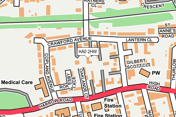 HA0 2HW map - OS OpenMap – Local (Ordnance Survey) HA0 2HW map - OS OpenMap – Local (Ordnance Survey)