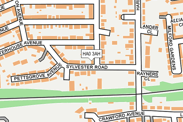 HA0 3AH map - OS OpenMap – Local (Ordnance Survey) HA0 3AH map - OS OpenMap – Local (Ordnance Survey)