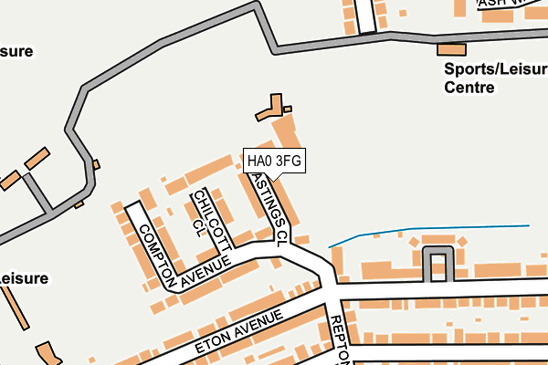 HA0 3FG map - OS OpenMap – Local (Ordnance Survey) HA0 3FG map - OS OpenMap – Local (Ordnance Survey)