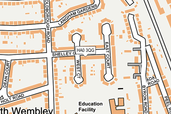 HA0 3QG map - OS OpenMap – Local (Ordnance Survey) HA0 3QG map - OS OpenMap – Local (Ordnance Survey)