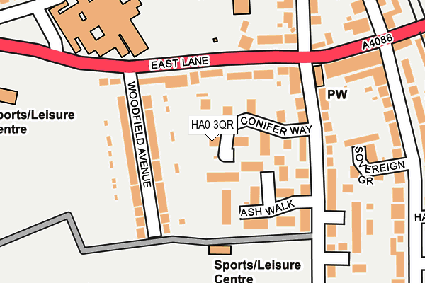 HA0 3QR map - OS OpenMap – Local (Ordnance Survey) HA0 3QR map - OS OpenMap – Local (Ordnance Survey)